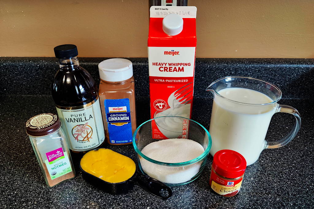 Eggnog Ingredients